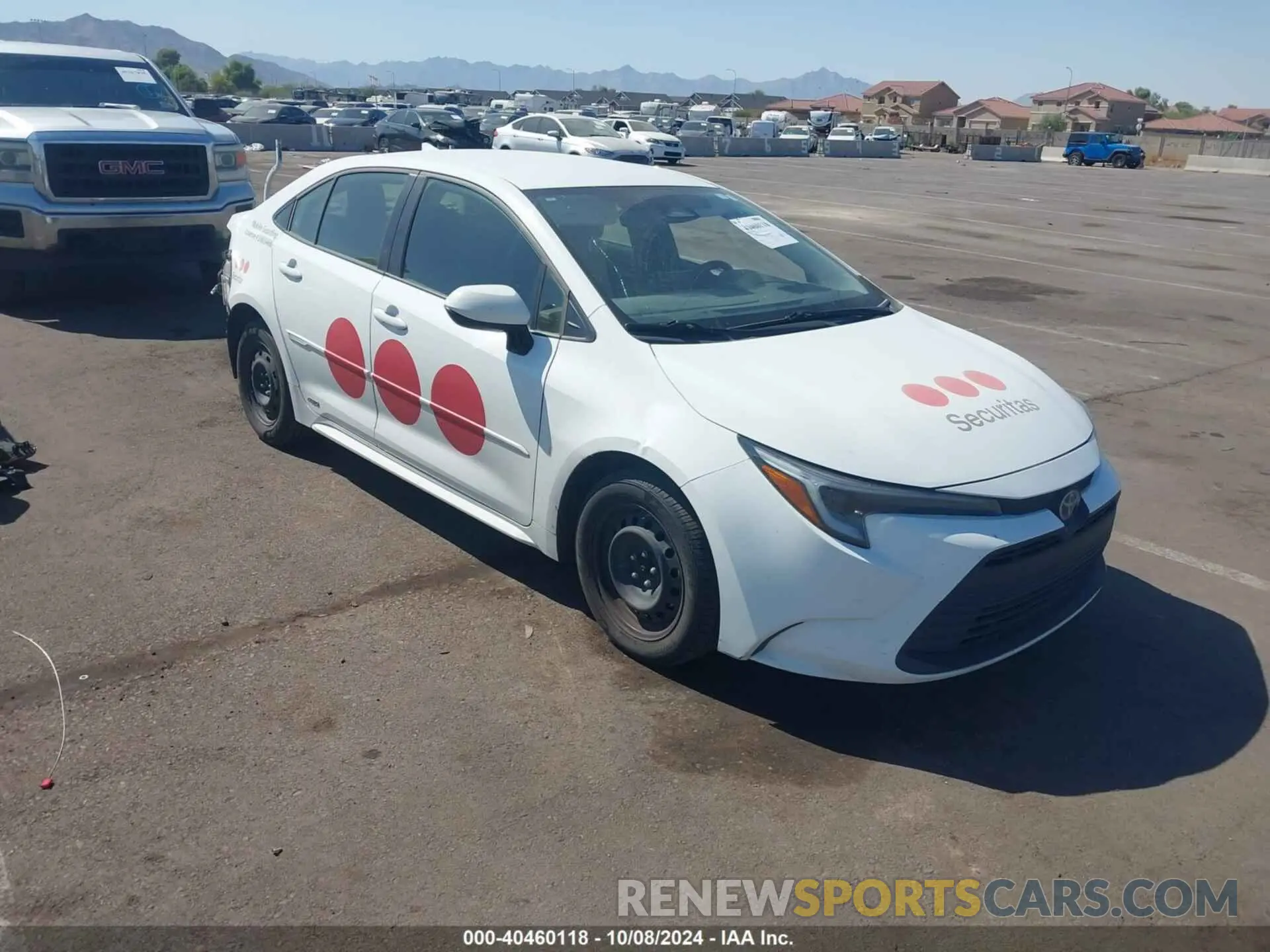 1 fotografías del automóvil dañado JTDBDMHE3P3000863 TOYOTA COROLLA 2023