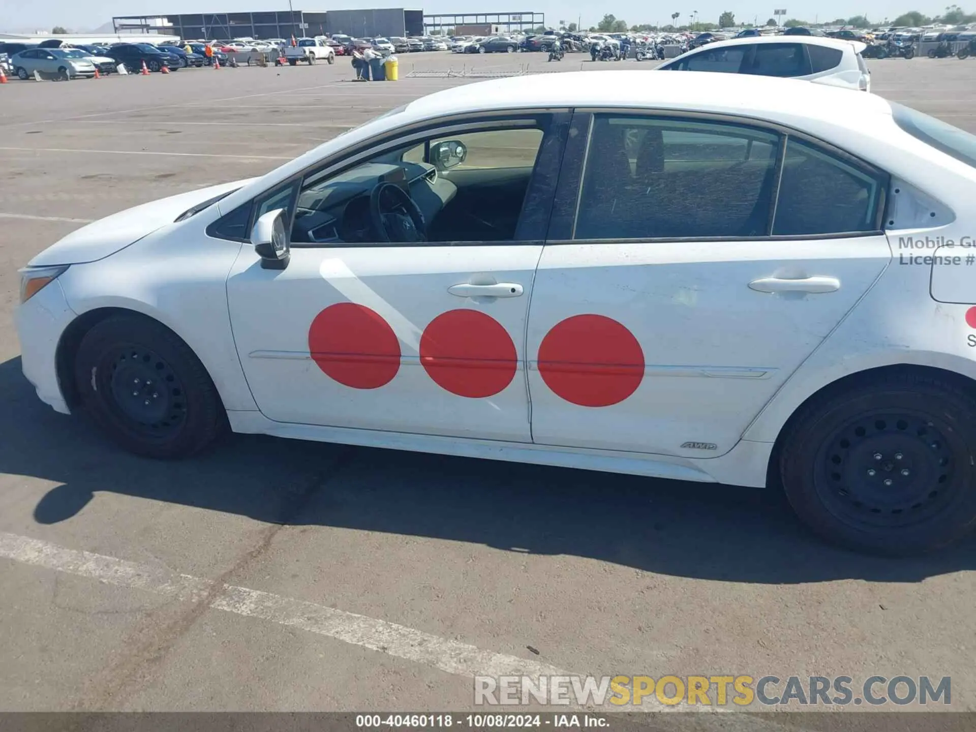 15 fotografías del automóvil dañado JTDBDMHE3P3000863 TOYOTA COROLLA 2023