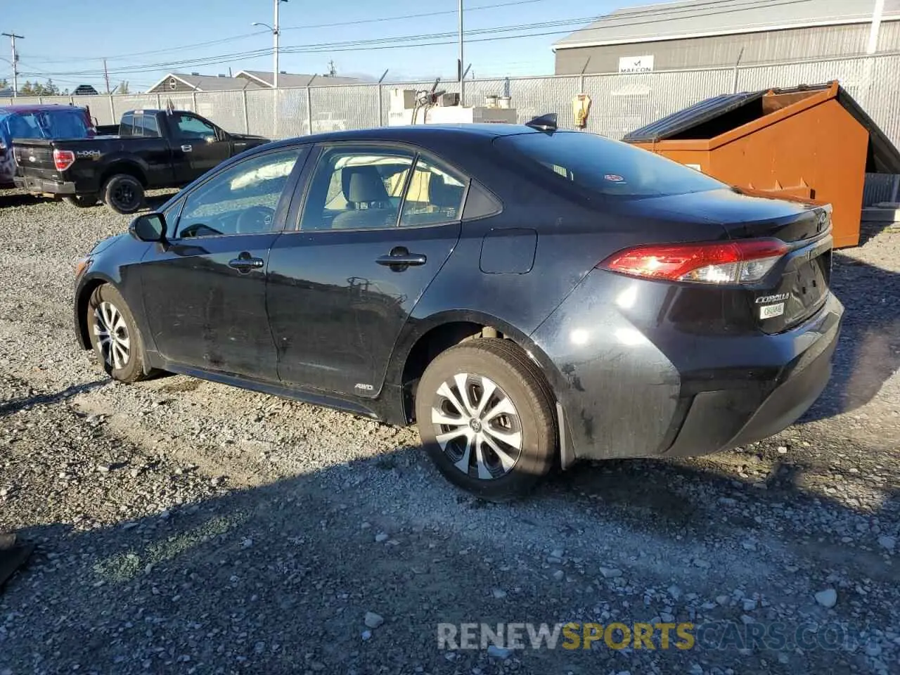 2 fotografías del automóvil dañado JTDBDMHE4P3005621 TOYOTA COROLLA 2023