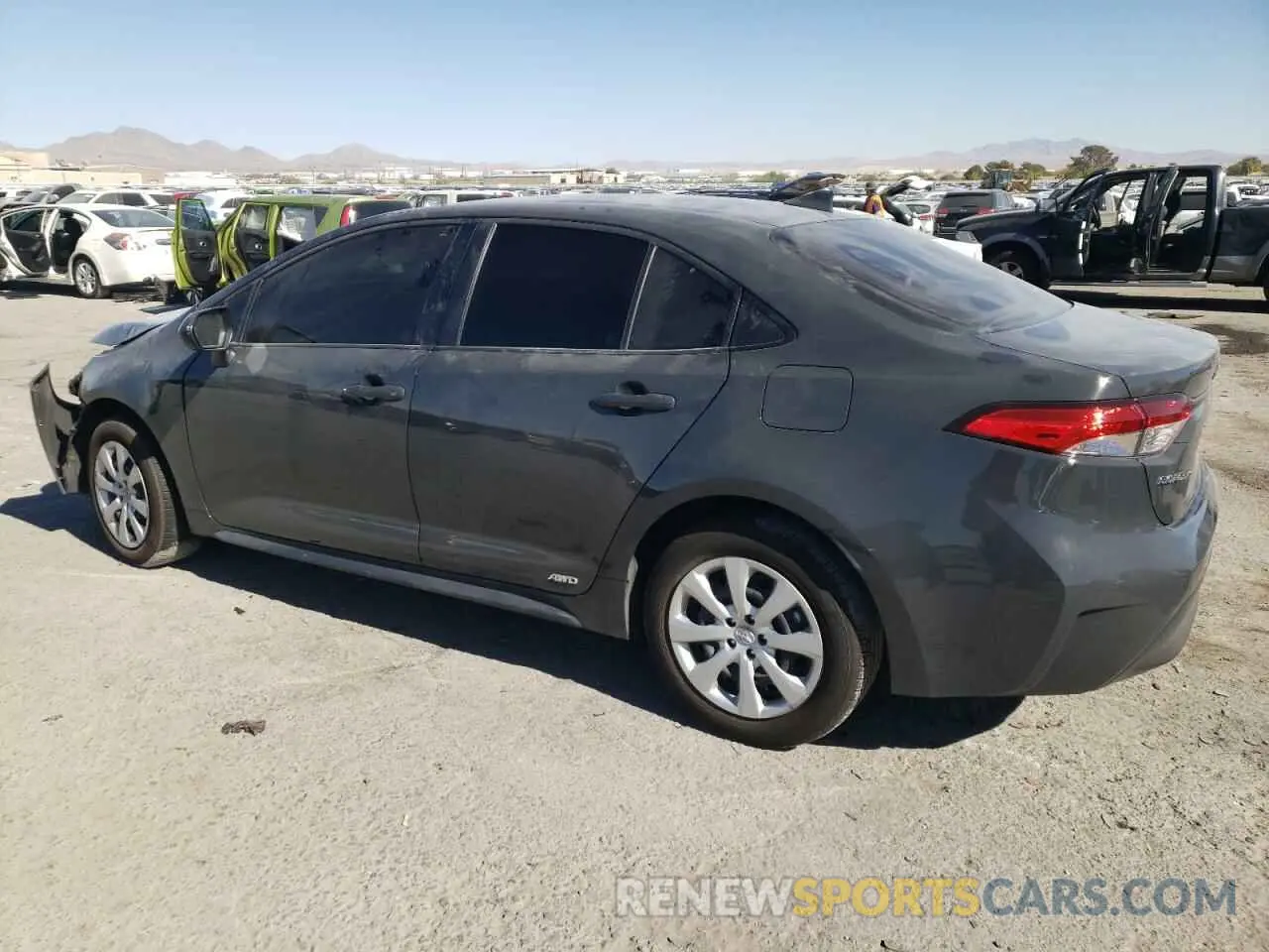 2 fotografías del automóvil dañado JTDBDMHE6P3002476 TOYOTA COROLLA 2023