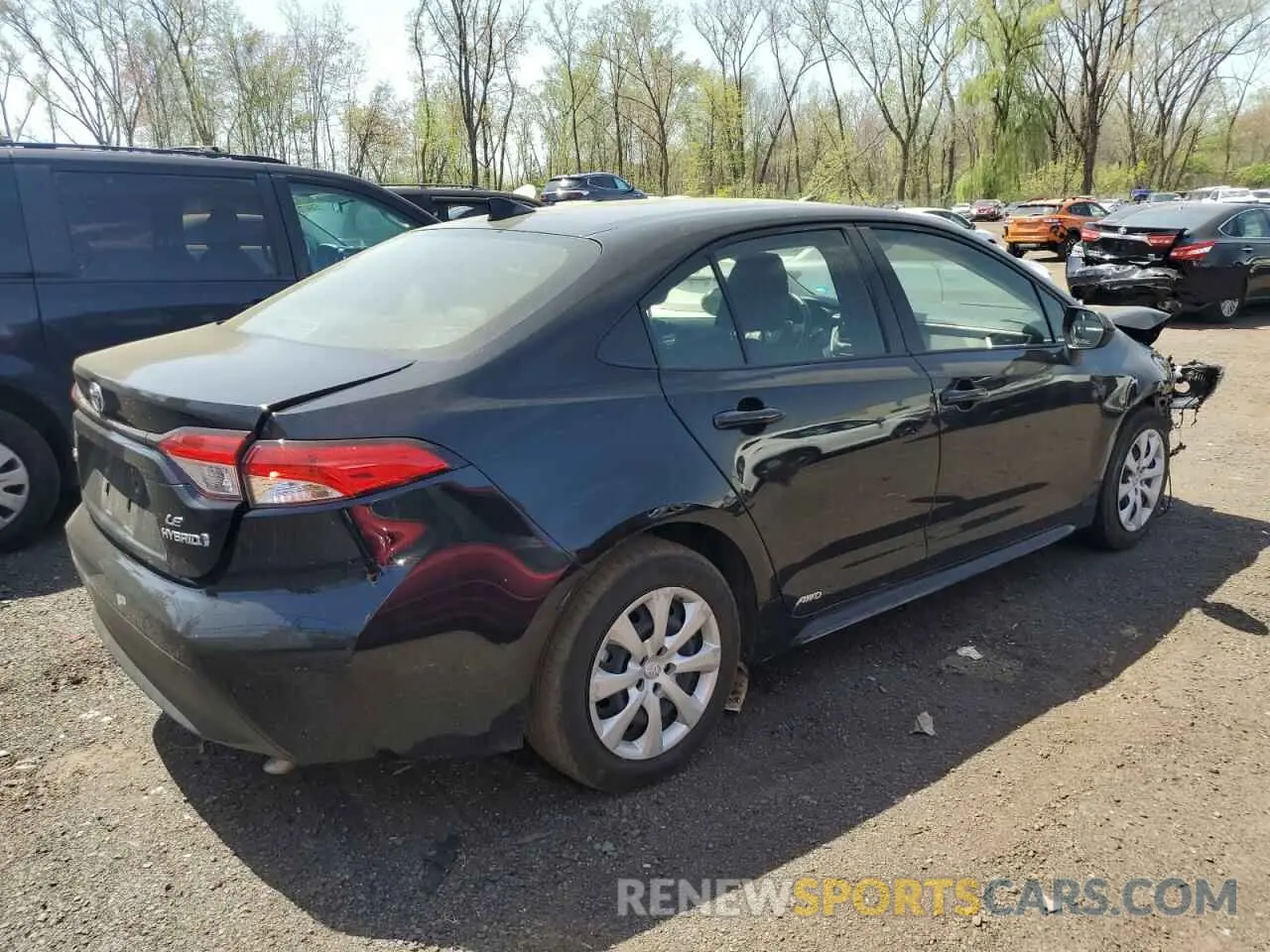 3 fotografías del automóvil dañado JTDBDMHE6PJ000917 TOYOTA COROLLA 2023
