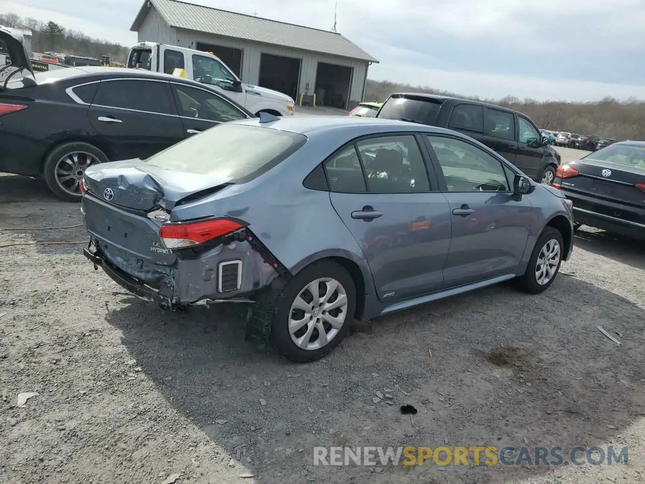 3 fotografías del automóvil dañado JTDBDMHE6PJ002943 TOYOTA COROLLA 2023