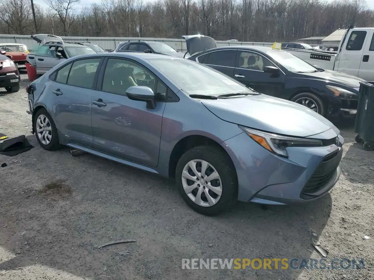 4 fotografías del automóvil dañado JTDBDMHE6PJ002943 TOYOTA COROLLA 2023