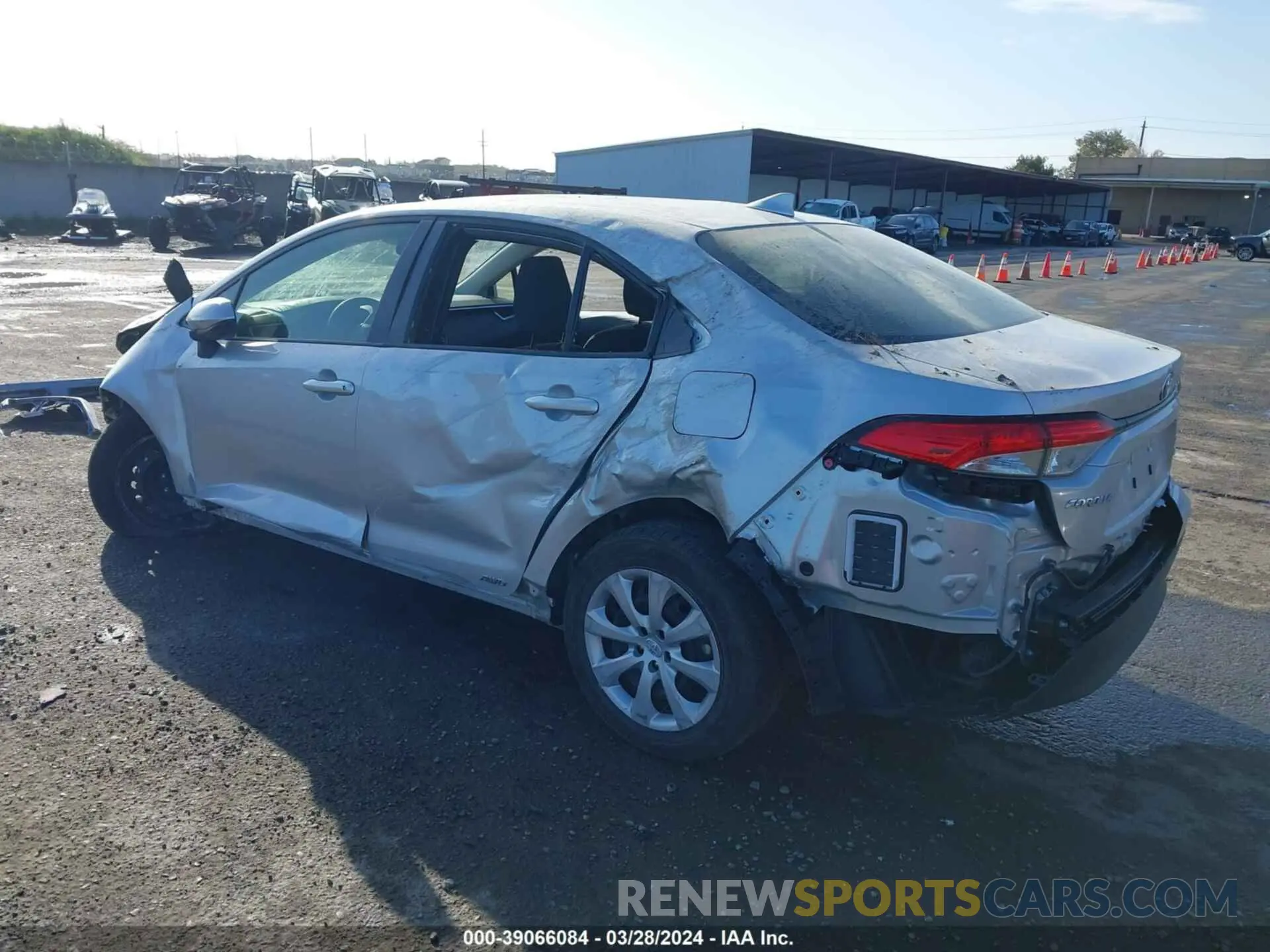 3 fotografías del automóvil dañado JTDBDMHE7P3007881 TOYOTA COROLLA 2023