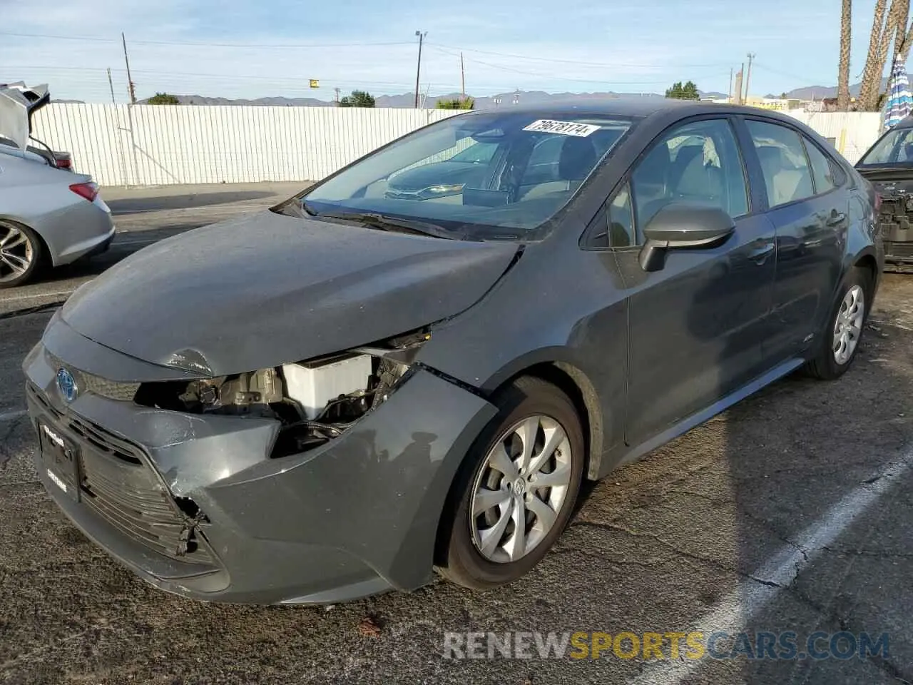 1 fotografías del automóvil dañado JTDBDMHE8P3003659 TOYOTA COROLLA 2023
