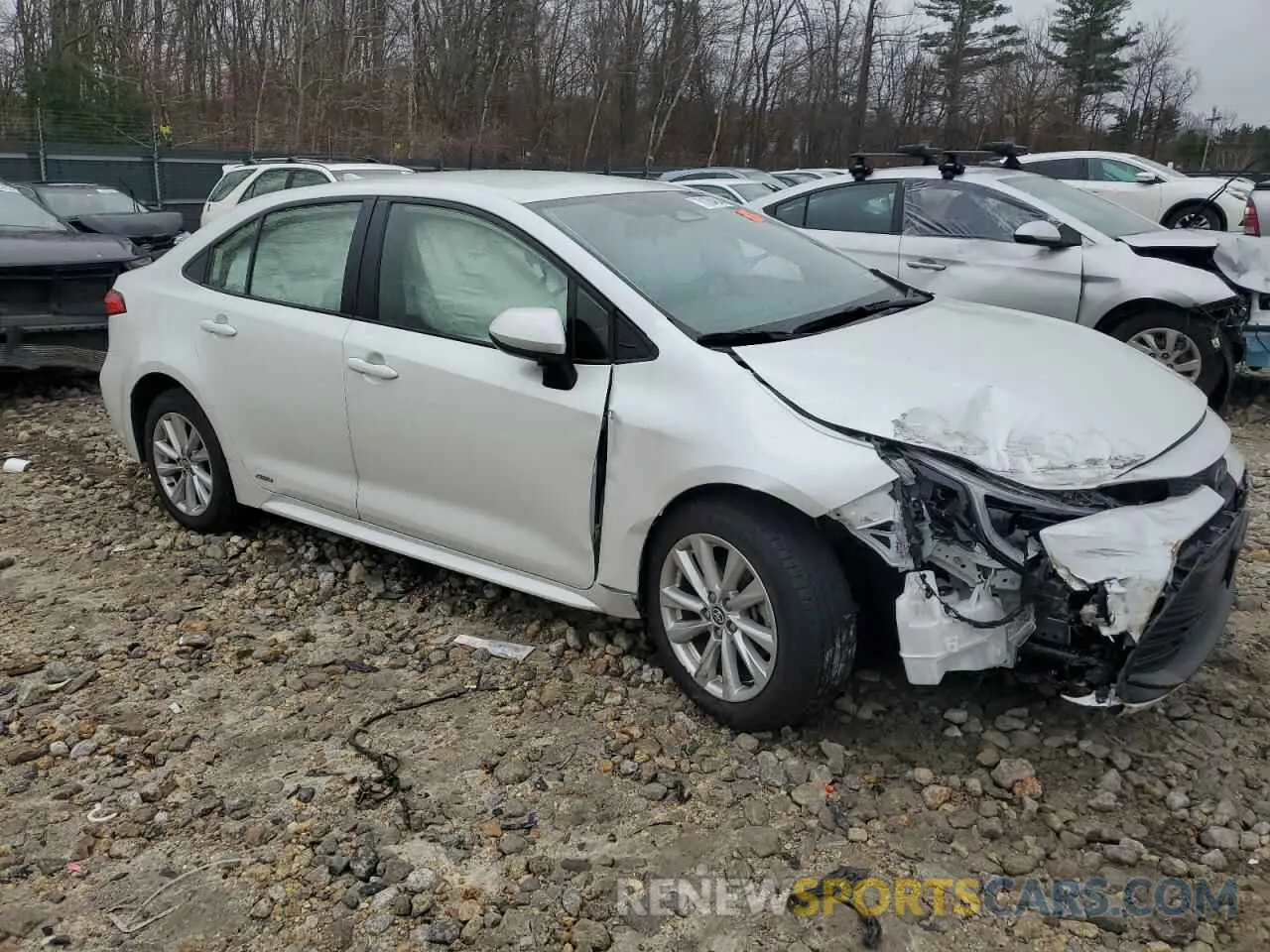 4 fotografías del automóvil dañado JTDBDMHE8PJ003298 TOYOTA COROLLA 2023
