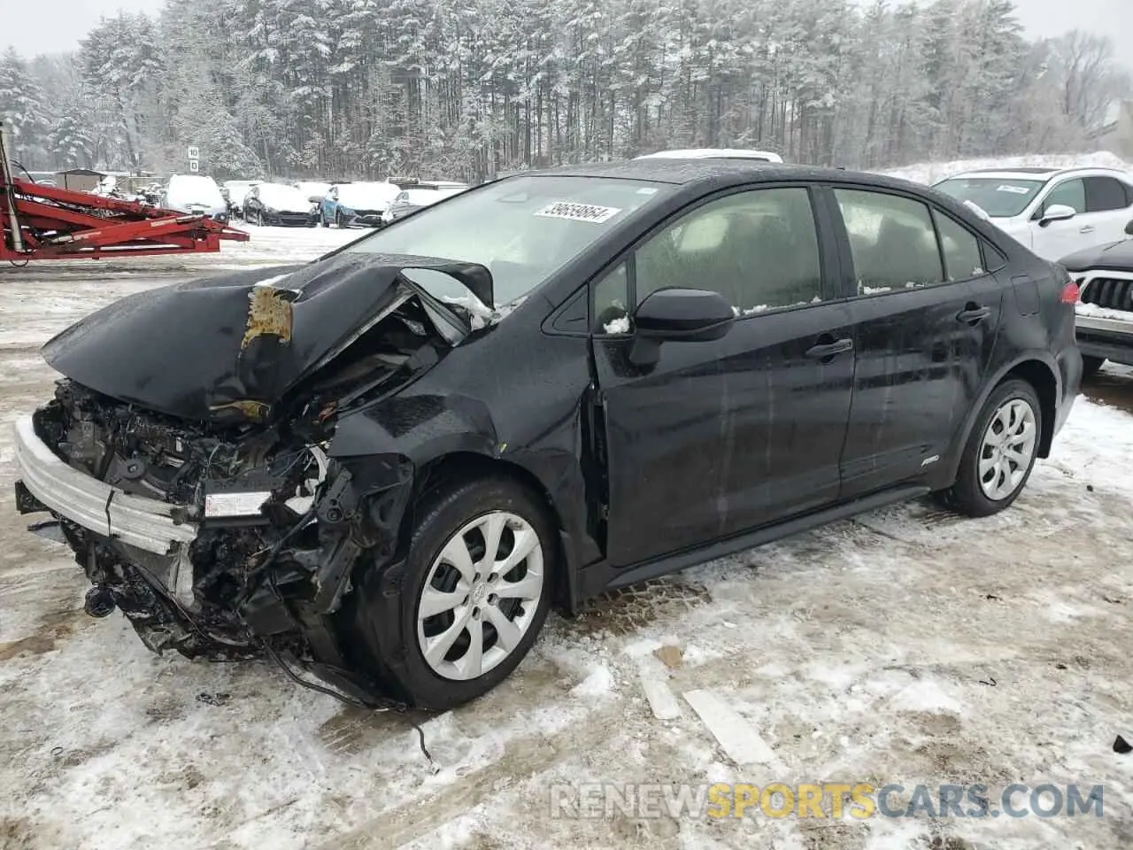 1 fotografías del automóvil dañado JTDBDMHEXPJ002637 TOYOTA COROLLA 2023