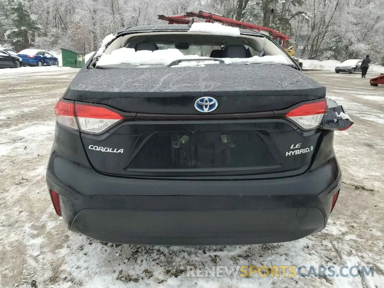 6 fotografías del automóvil dañado JTDBDMHEXPJ002637 TOYOTA COROLLA 2023