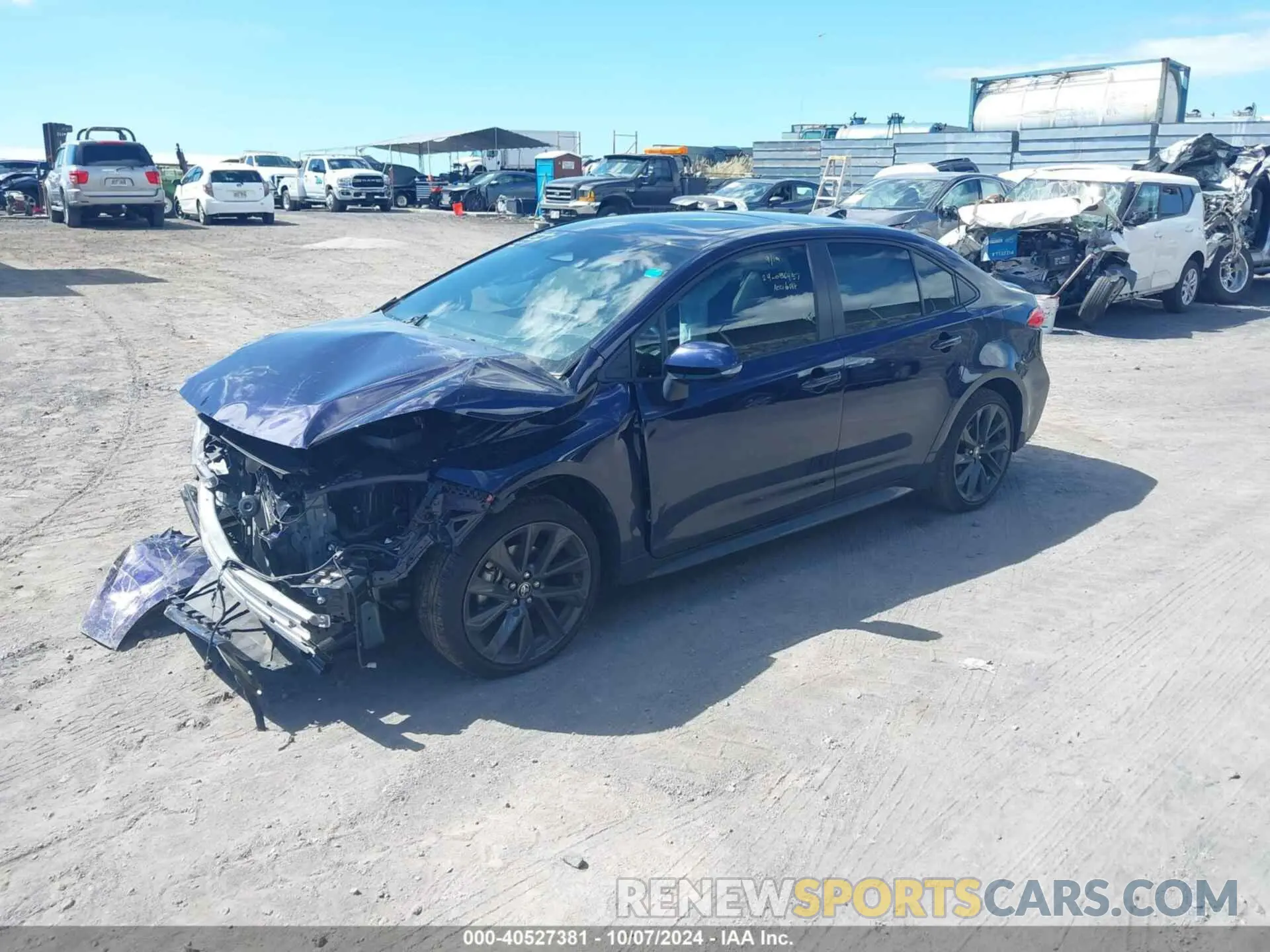 2 fotografías del automóvil dañado JTDP4MCE0PJ102498 TOYOTA COROLLA 2023