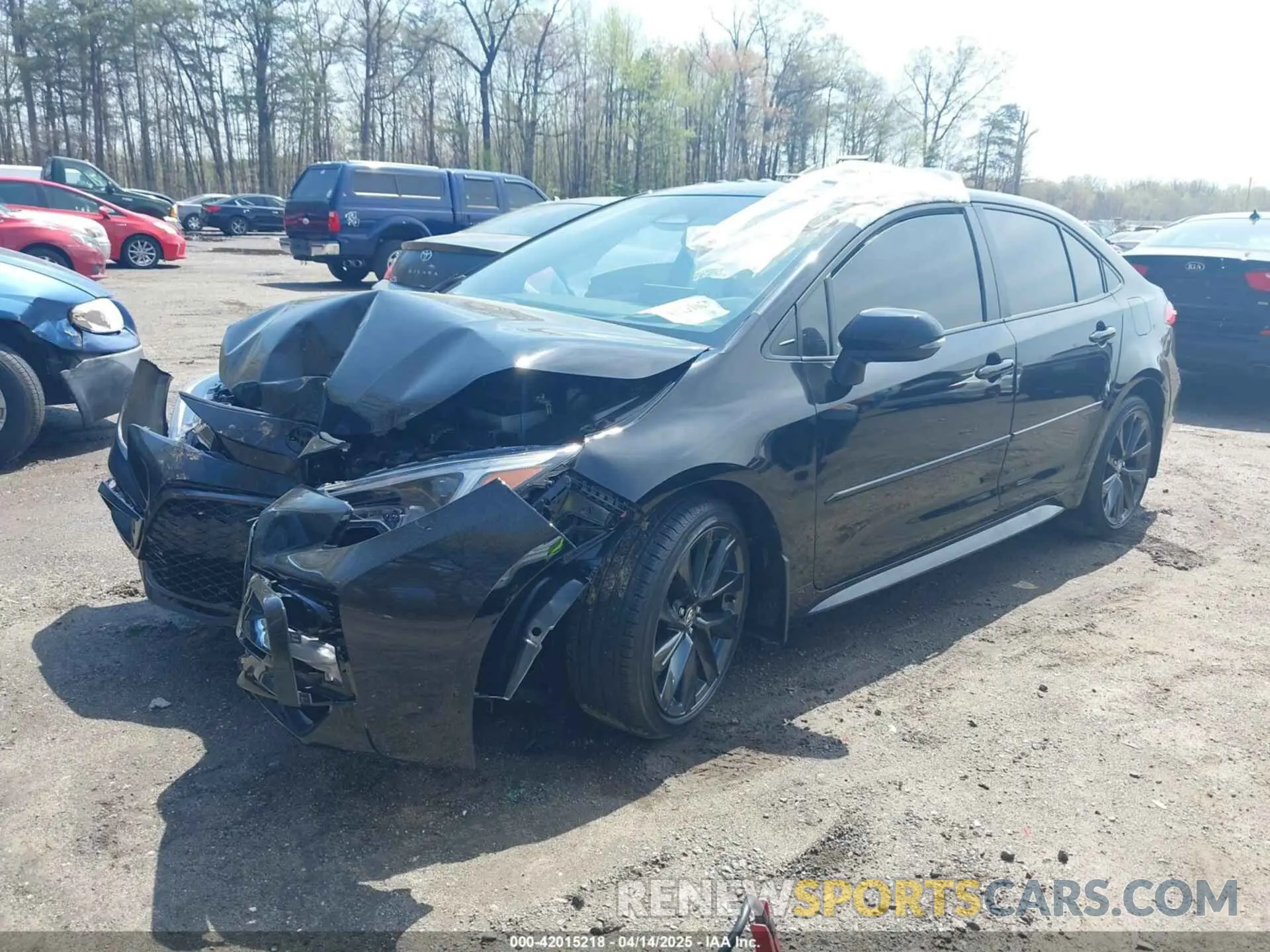 2 fotografías del automóvil dañado JTDP4MCE7PJ101316 TOYOTA COROLLA 2023
