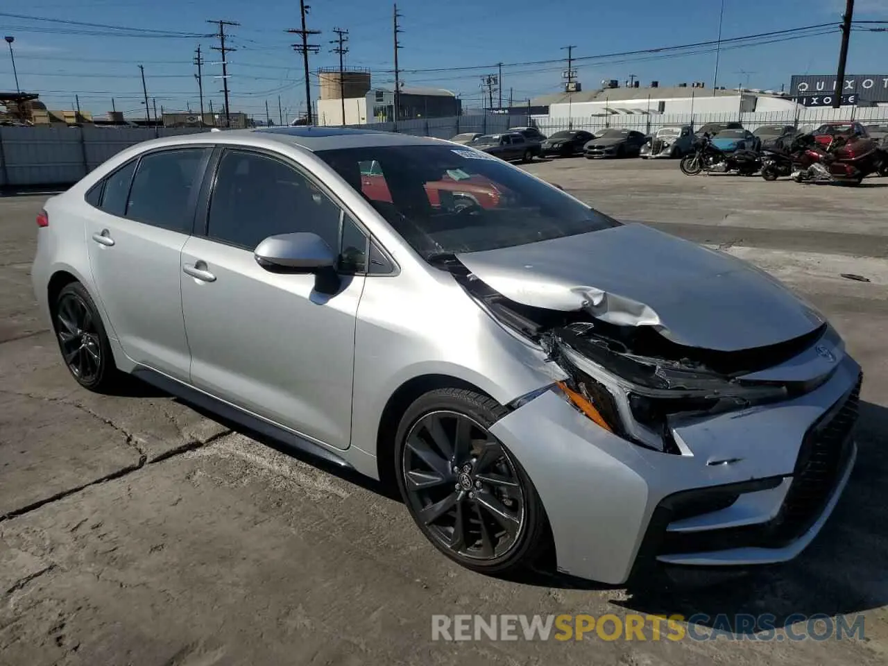 4 fotografías del automóvil dañado JTDP4MCEXP3514674 TOYOTA COROLLA 2023