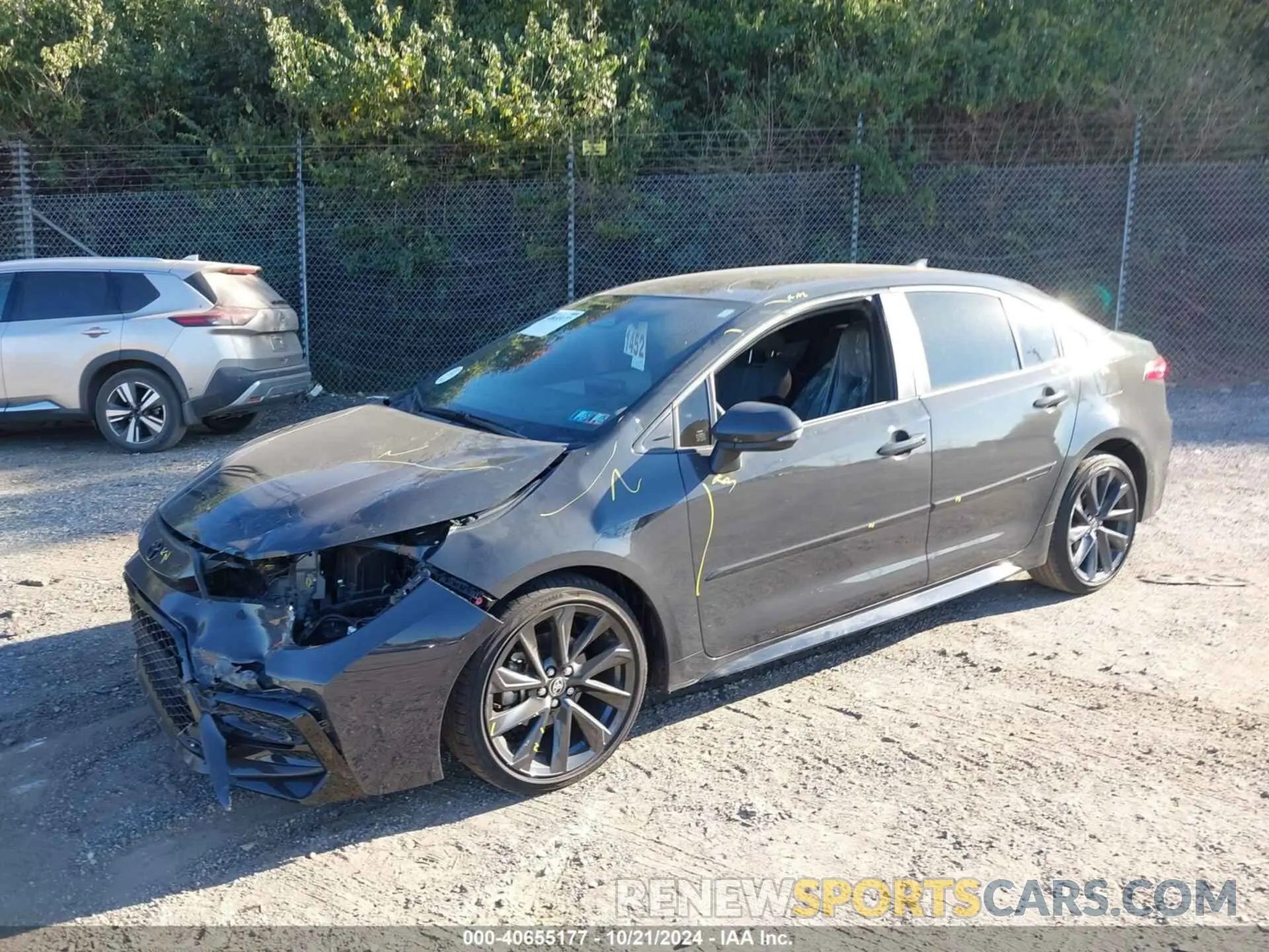 2 fotografías del automóvil dañado JTDS4MCE1P3517893 TOYOTA COROLLA 2023