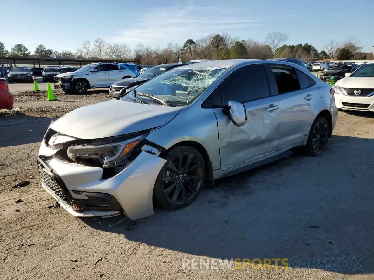 1 fotografías del automóvil dañado JTDS4MCE6P3517579 TOYOTA COROLLA 2023