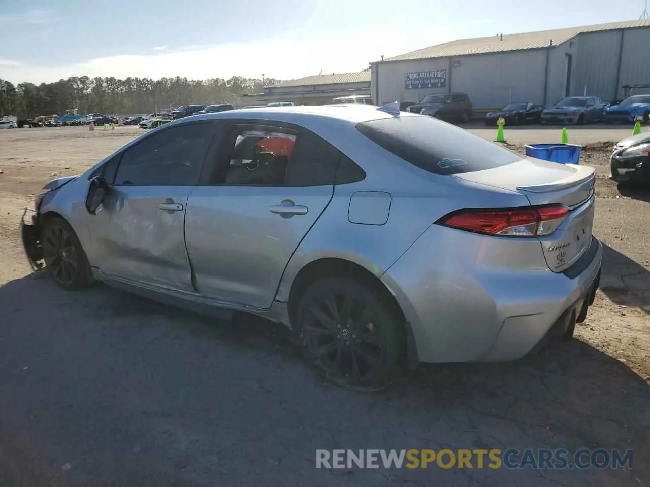 2 fotografías del automóvil dañado JTDS4MCE6P3517579 TOYOTA COROLLA 2023