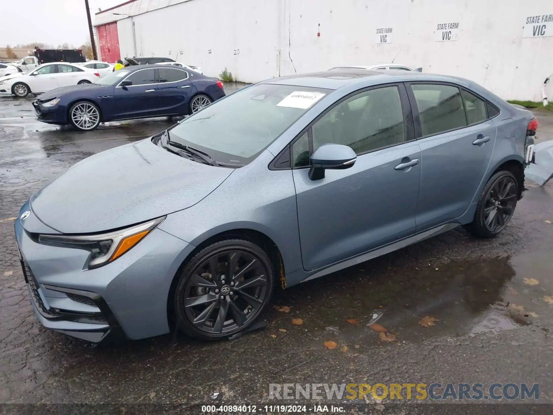 2 fotografías del automóvil dañado JTDT4MCE6PJ101855 TOYOTA COROLLA 2023