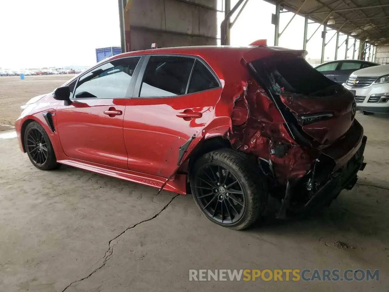 2 fotografías del automóvil dañado JTNABAAE8PA007521 TOYOTA COROLLA 2023
