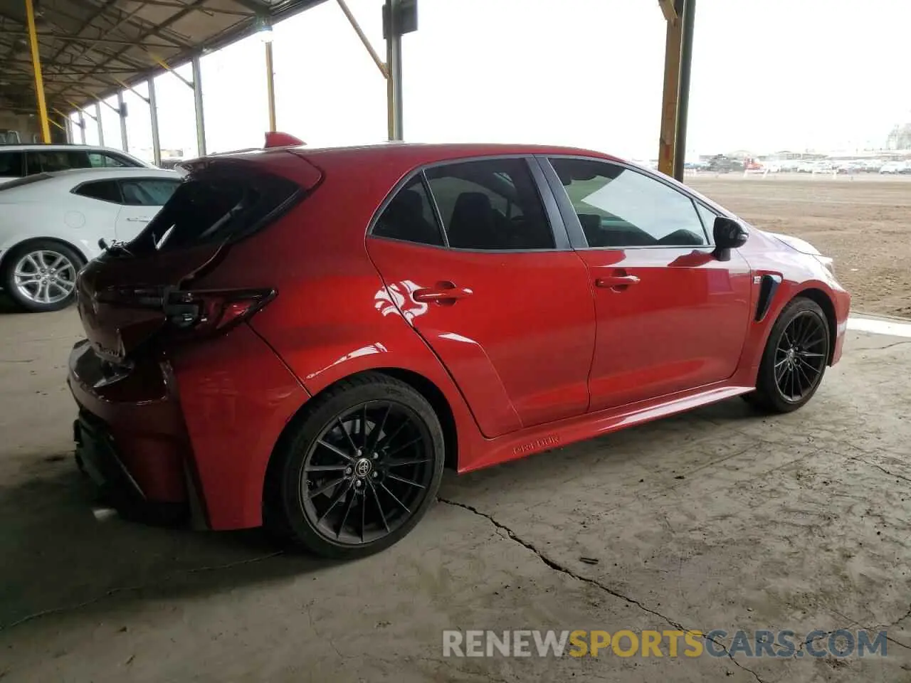 3 fotografías del automóvil dañado JTNABAAE8PA007521 TOYOTA COROLLA 2023