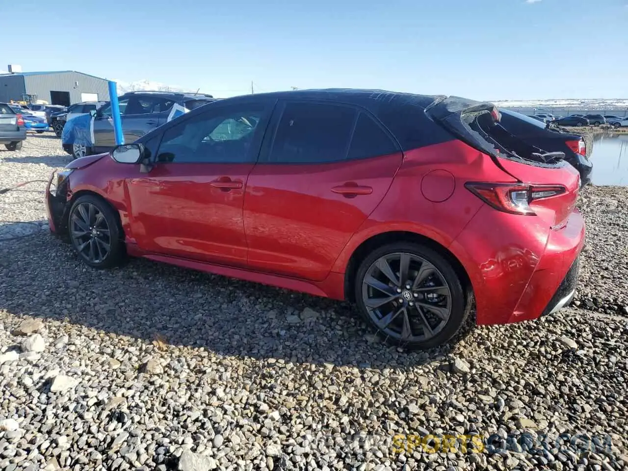 2 fotografías del automóvil dañado JTNC4MBE0P3195152 TOYOTA COROLLA 2023