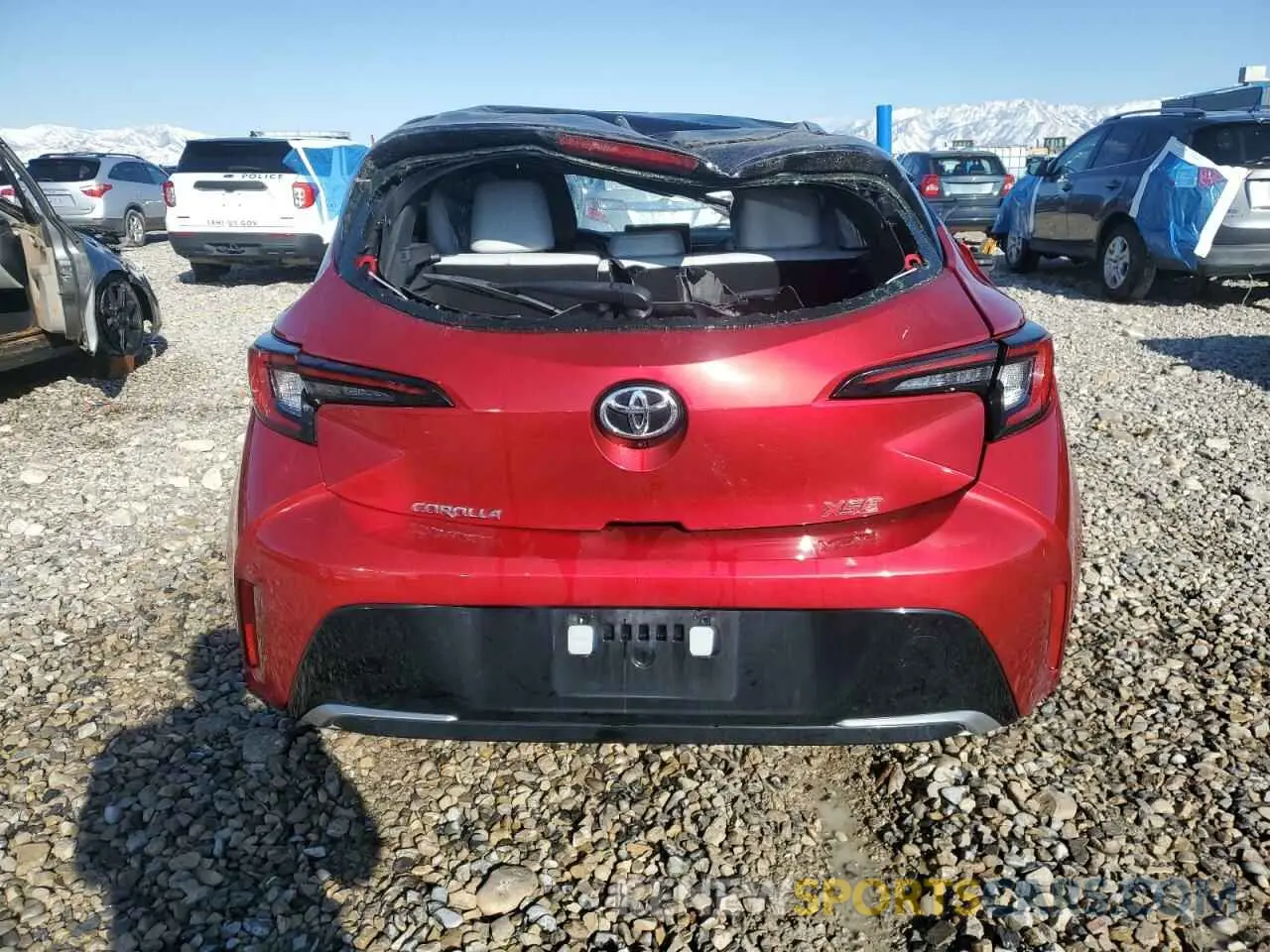 6 fotografías del automóvil dañado JTNC4MBE0P3195152 TOYOTA COROLLA 2023