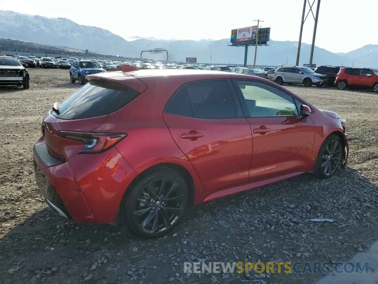 3 fotografías del automóvil dañado JTNC4MBE0P3195359 TOYOTA COROLLA 2023