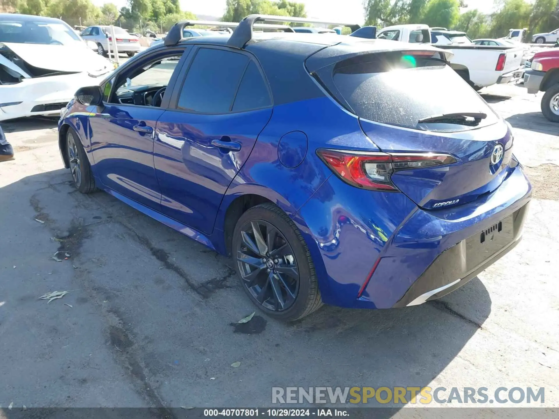 3 fotografías del automóvil dañado JTNC4MBE0P3204447 TOYOTA COROLLA 2023