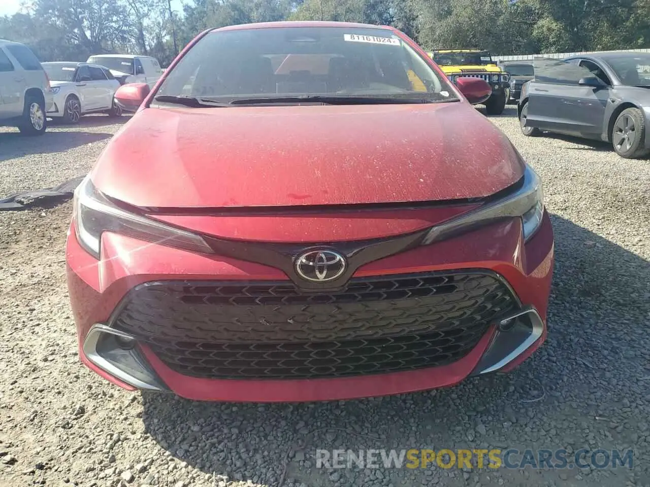 5 fotografías del automóvil dañado JTNC4MBE0P3206019 TOYOTA COROLLA 2023