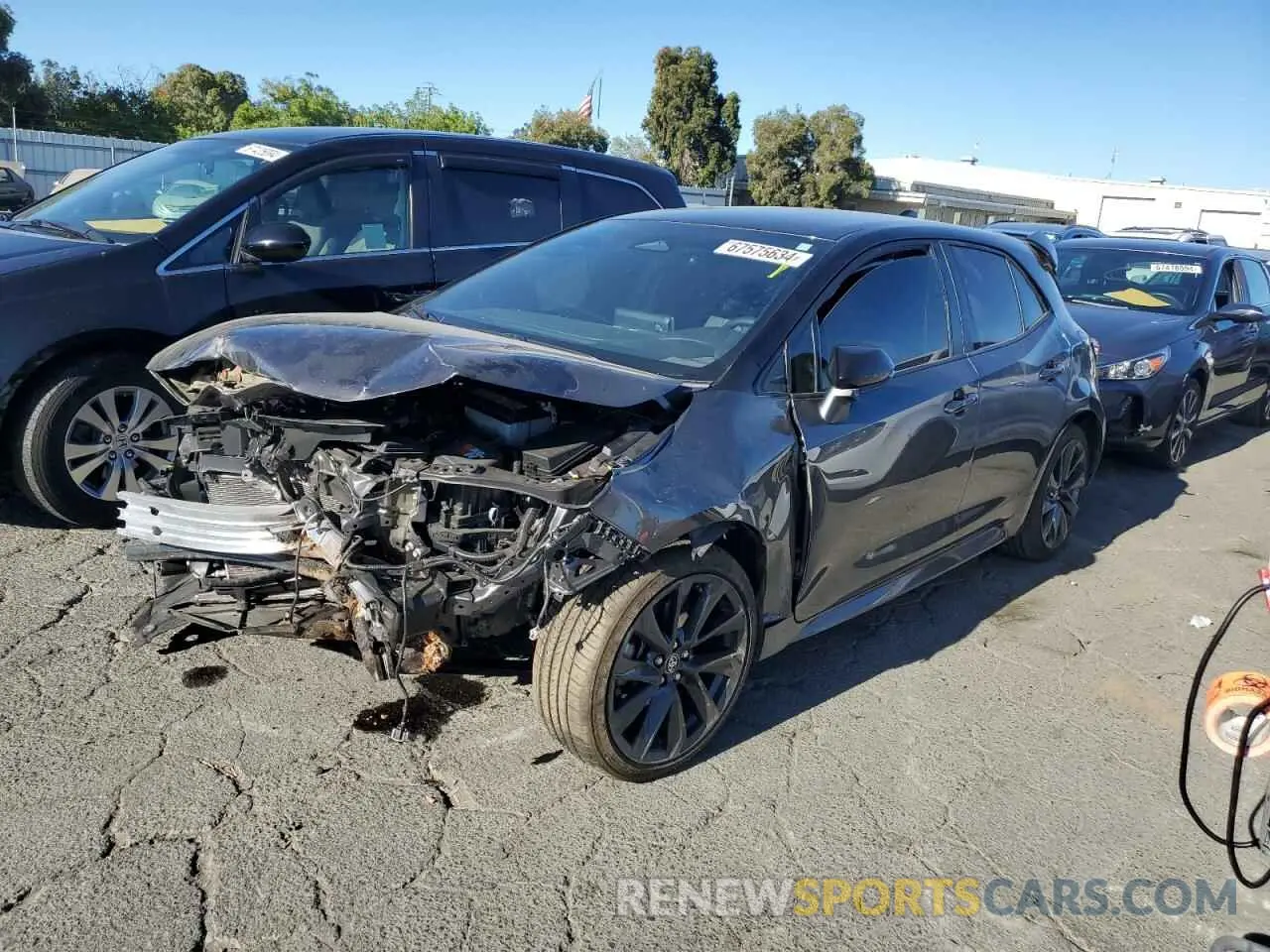 1 fotografías del automóvil dañado JTNC4MBE1P3204795 TOYOTA COROLLA 2023