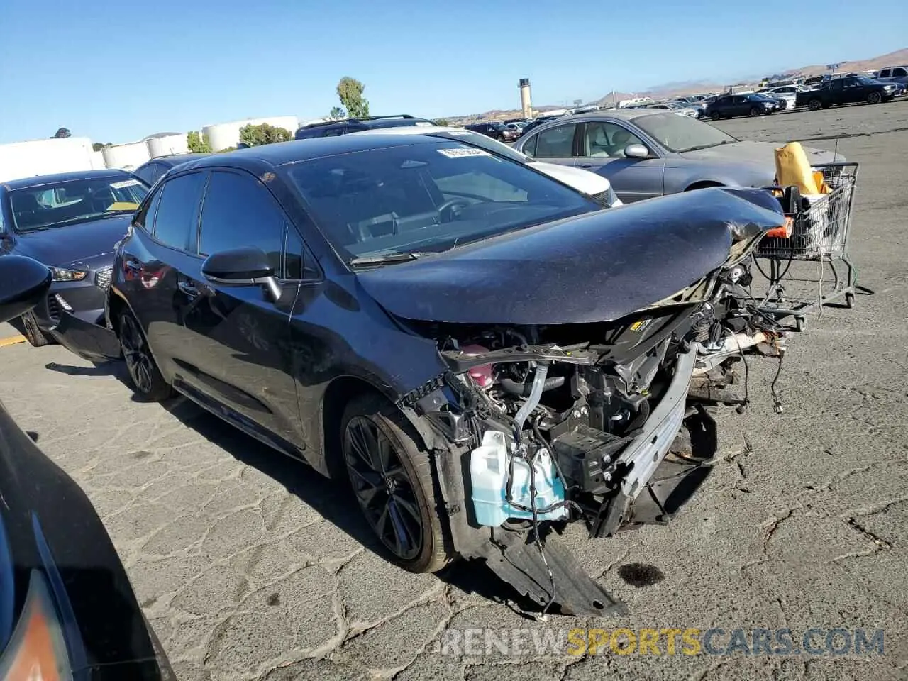 4 fotografías del automóvil dañado JTNC4MBE1P3204795 TOYOTA COROLLA 2023