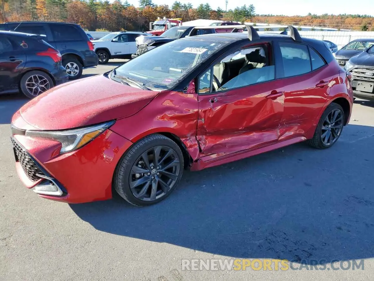 1 fotografías del automóvil dañado JTNC4MBE1P3208037 TOYOTA COROLLA 2023