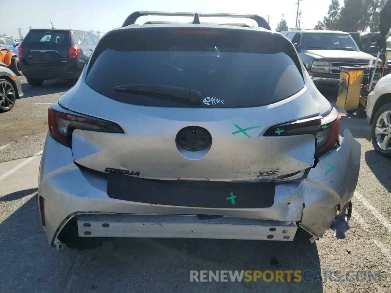 6 fotografías del automóvil dañado JTNC4MBE8P3209251 TOYOTA COROLLA 2023