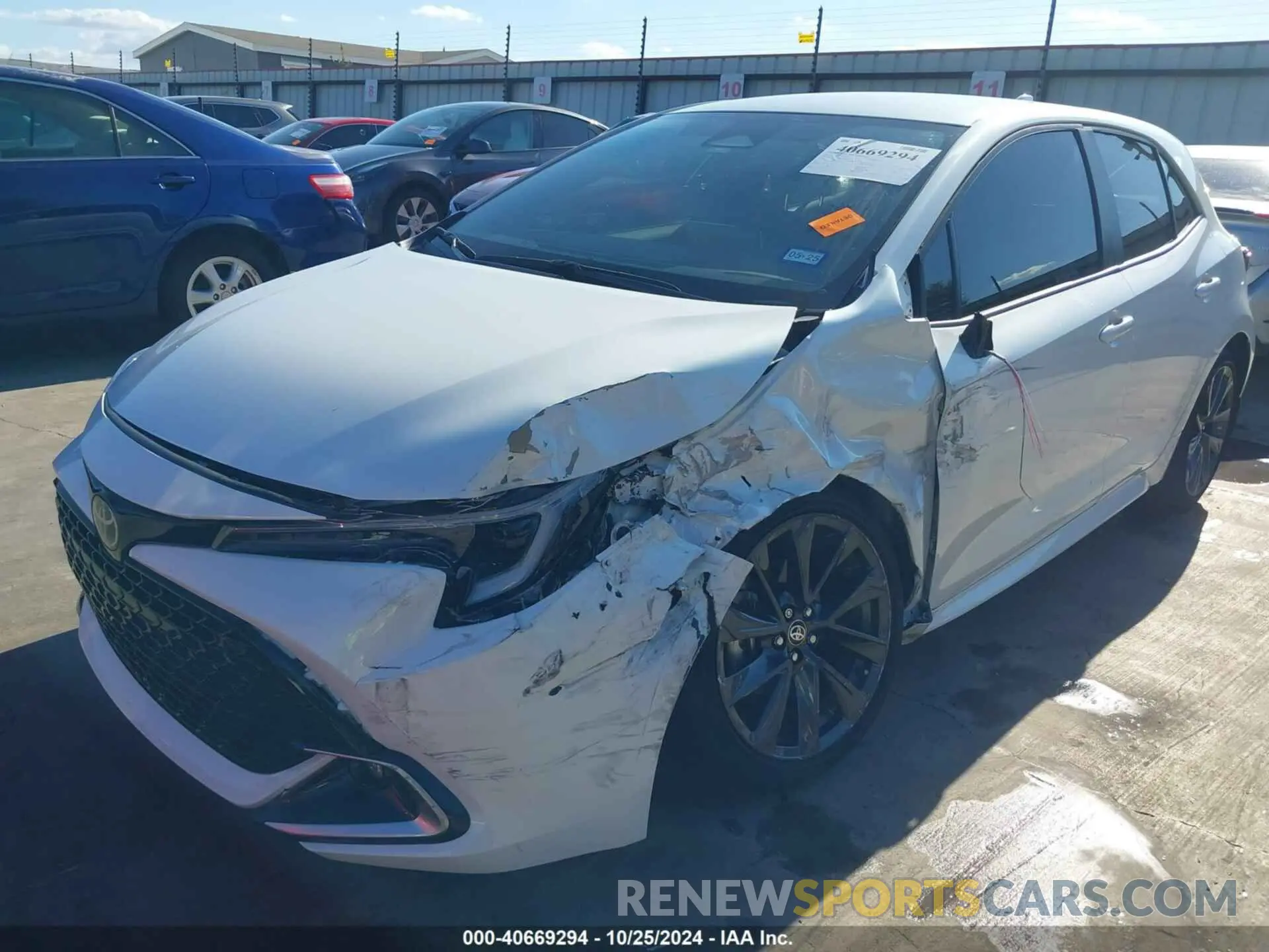 6 fotografías del automóvil dañado JTNC4MBE9P3200848 TOYOTA COROLLA 2023