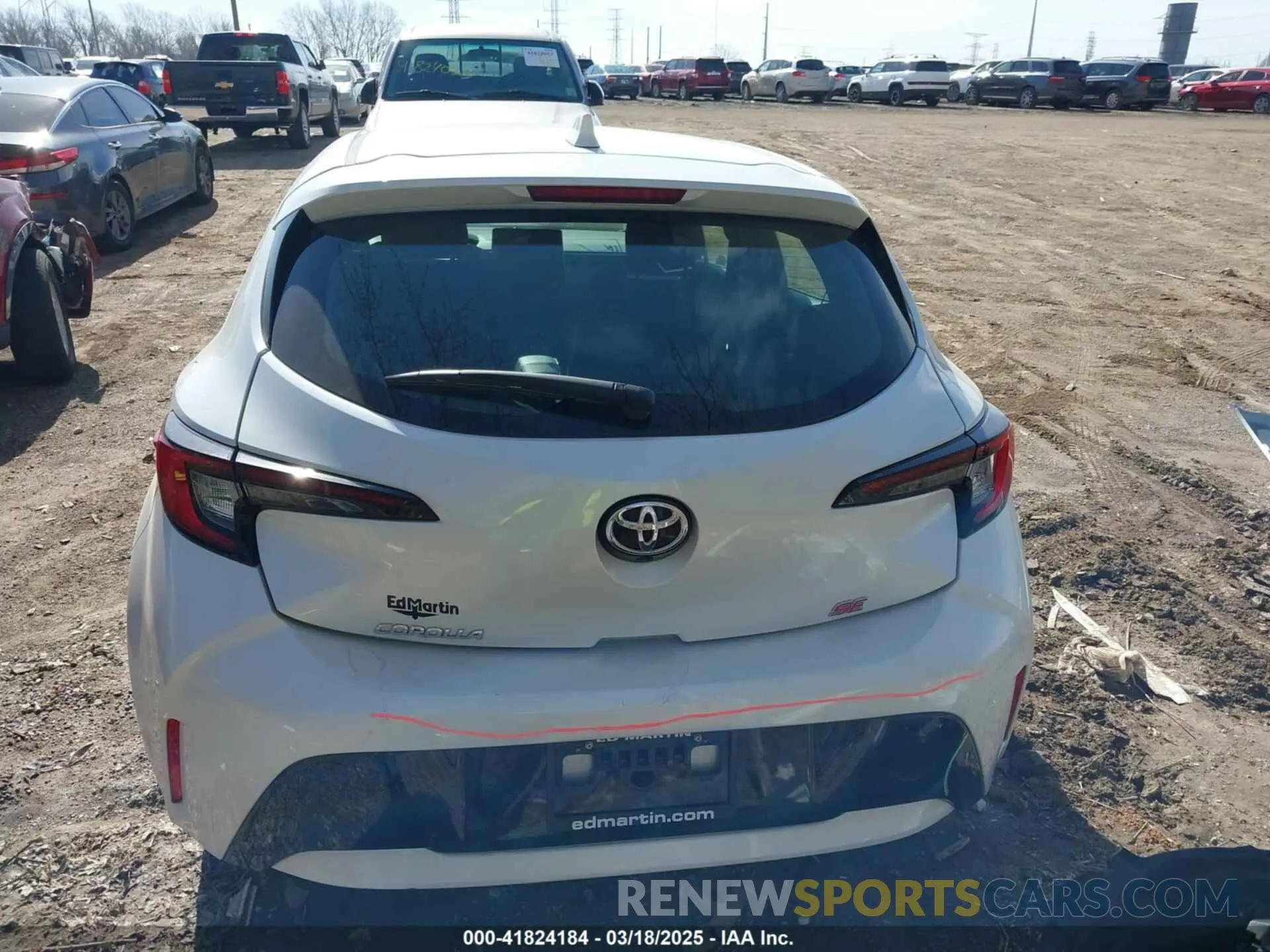 16 fotografías del automóvil dañado JTND4MBE0P3196869 TOYOTA COROLLA 2023