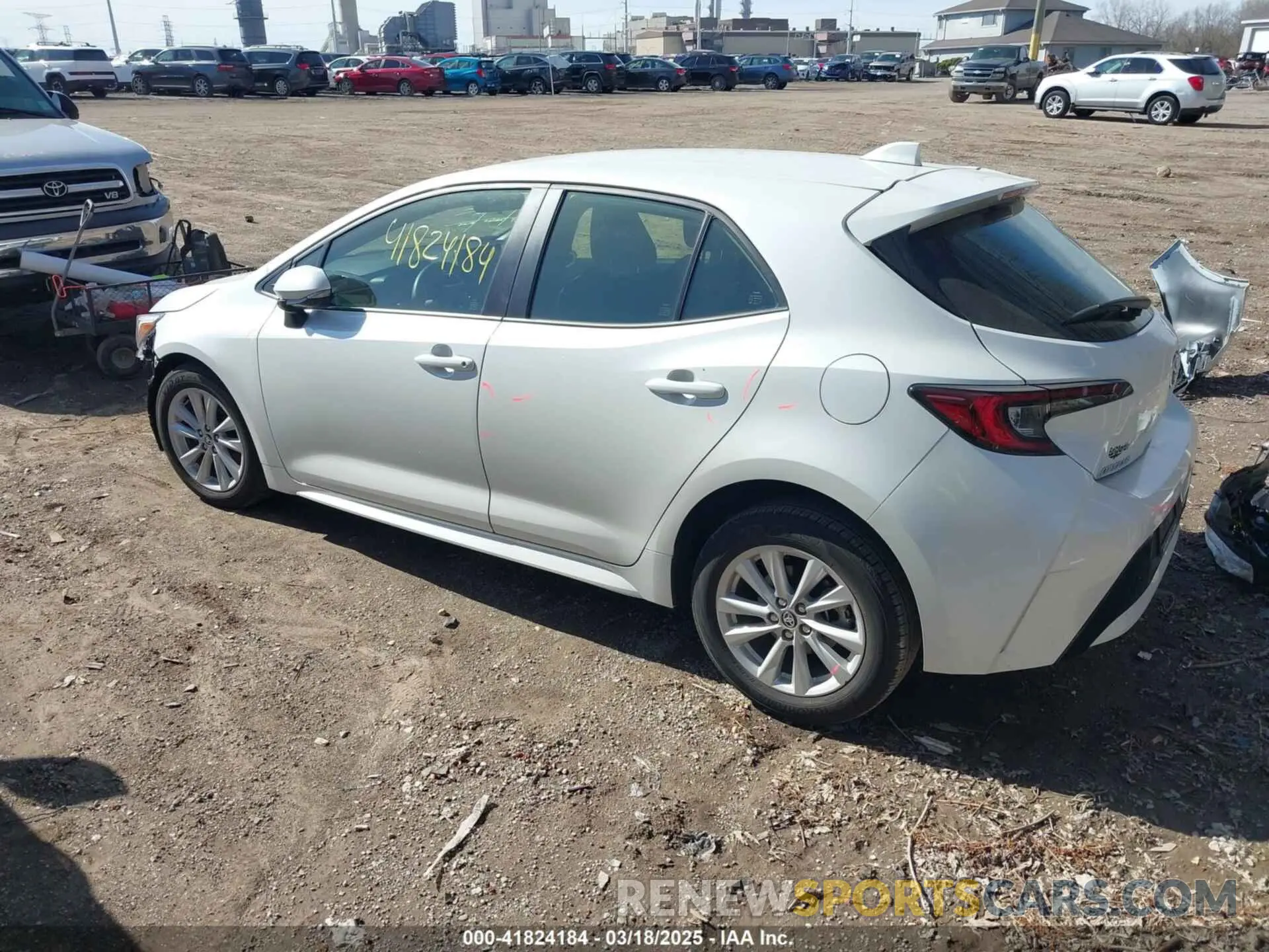 3 fotografías del automóvil dañado JTND4MBE0P3196869 TOYOTA COROLLA 2023
