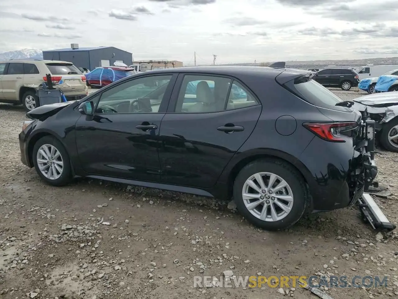 2 fotografías del automóvil dañado JTND4MBE0P3209992 TOYOTA COROLLA 2023