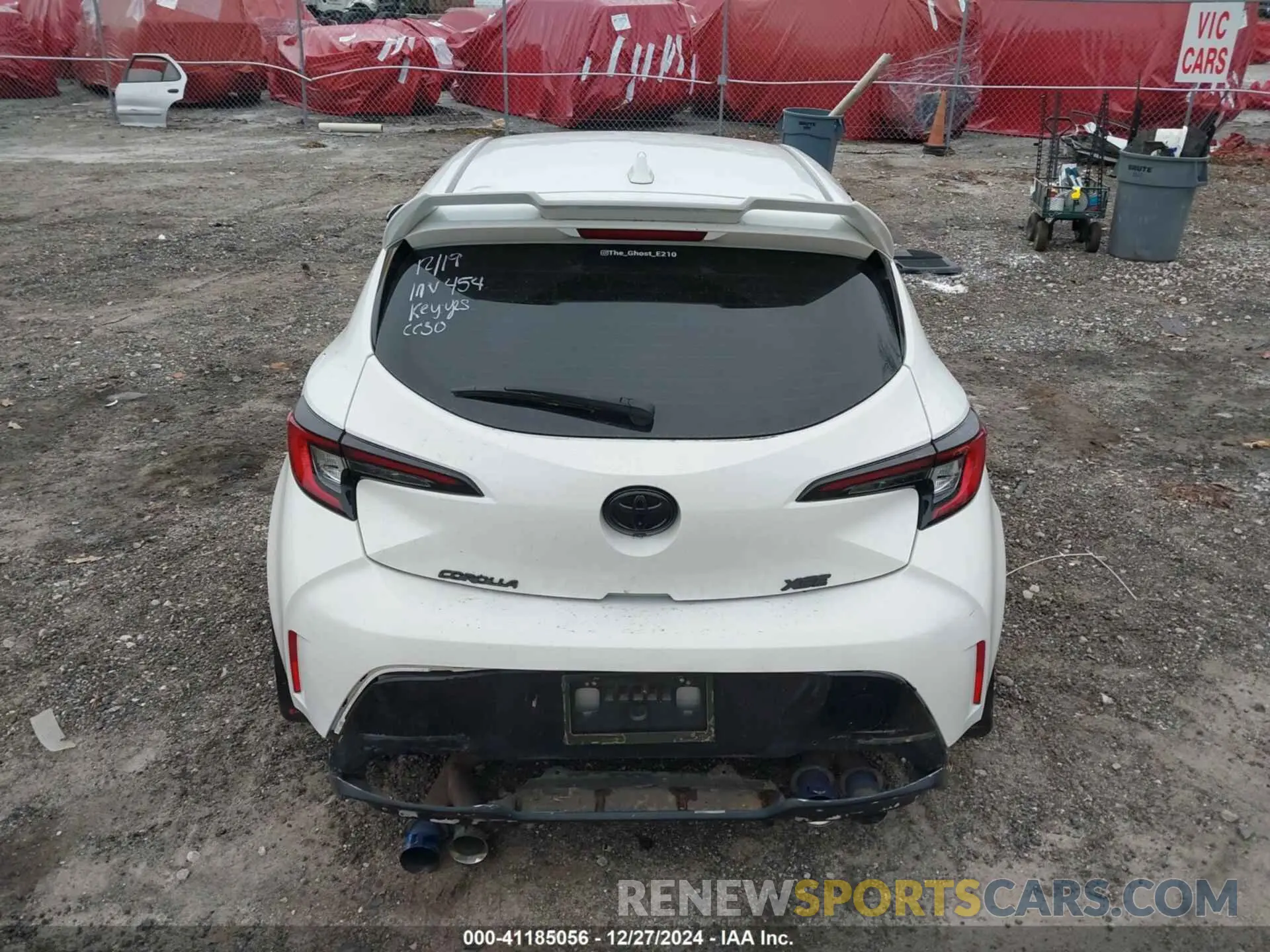 17 fotografías del automóvil dañado JTND4MBE2P3191771 TOYOTA COROLLA 2023