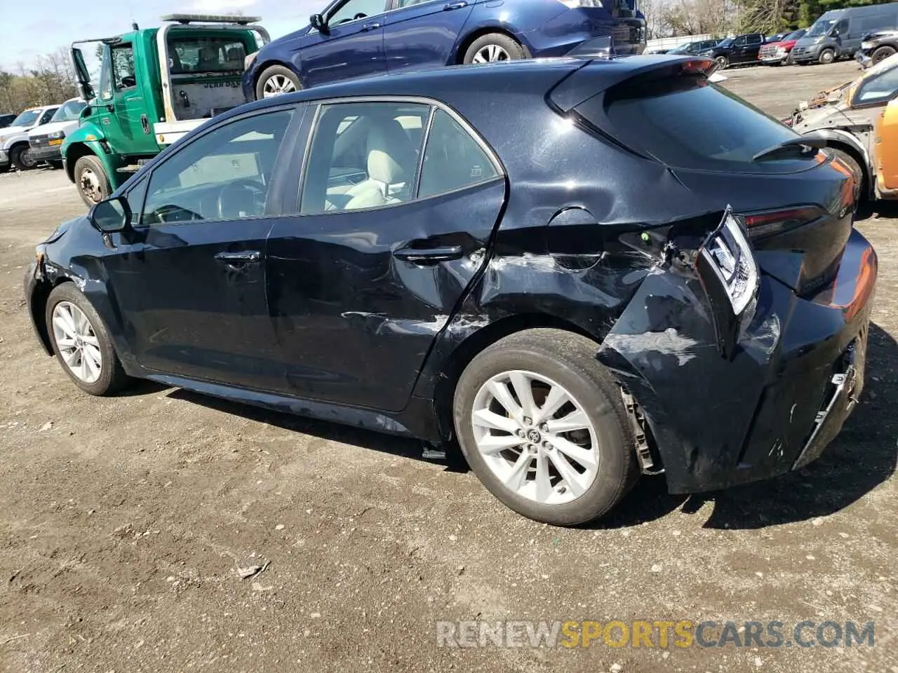 2 fotografías del automóvil dañado JTND4MBE2P3203031 TOYOTA COROLLA 2023