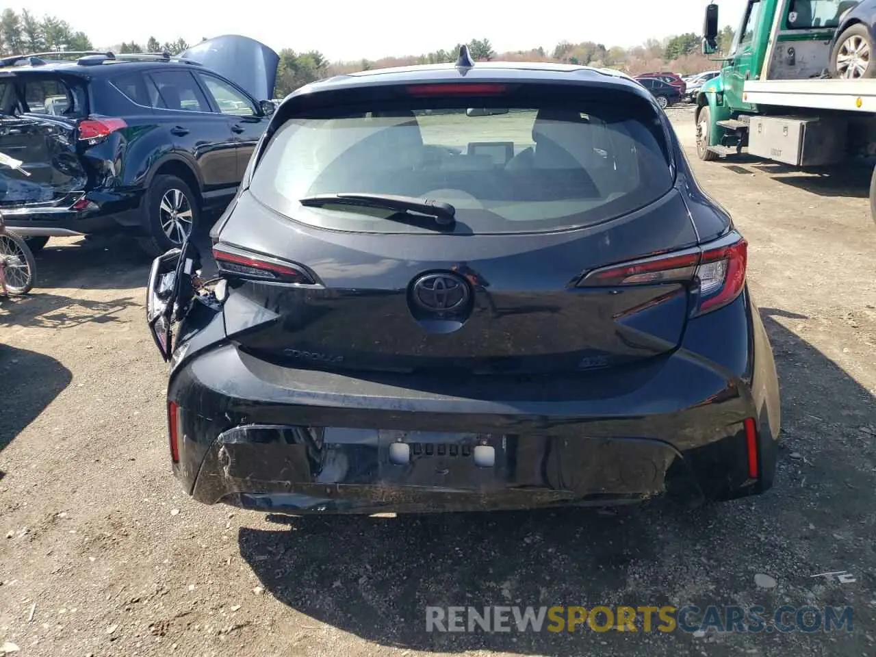 6 fotografías del automóvil dañado JTND4MBE2P3203031 TOYOTA COROLLA 2023