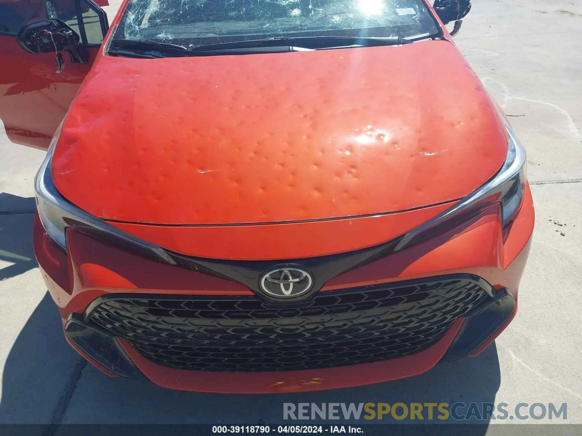 12 fotografías del automóvil dañado JTND4MBE2P3214062 TOYOTA COROLLA 2023