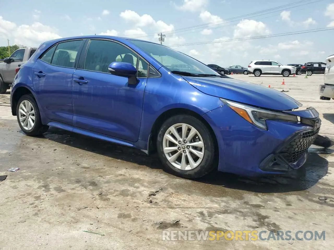 4 fotografías del automóvil dañado JTND4MBE4P3206769 TOYOTA COROLLA 2023
