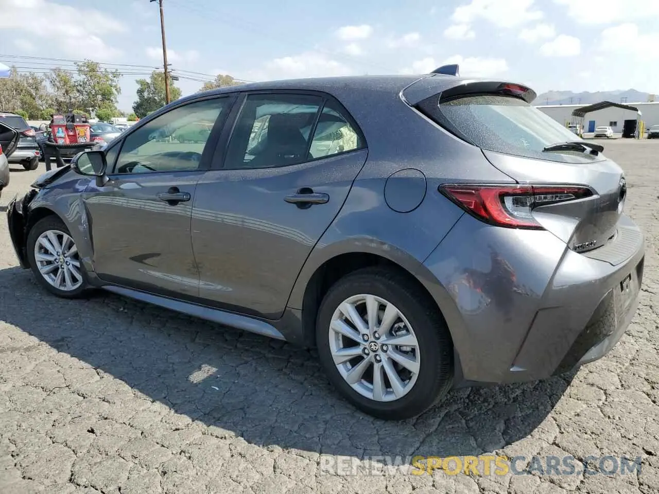 2 fotografías del automóvil dañado JTND4MBE5P3207767 TOYOTA COROLLA 2023