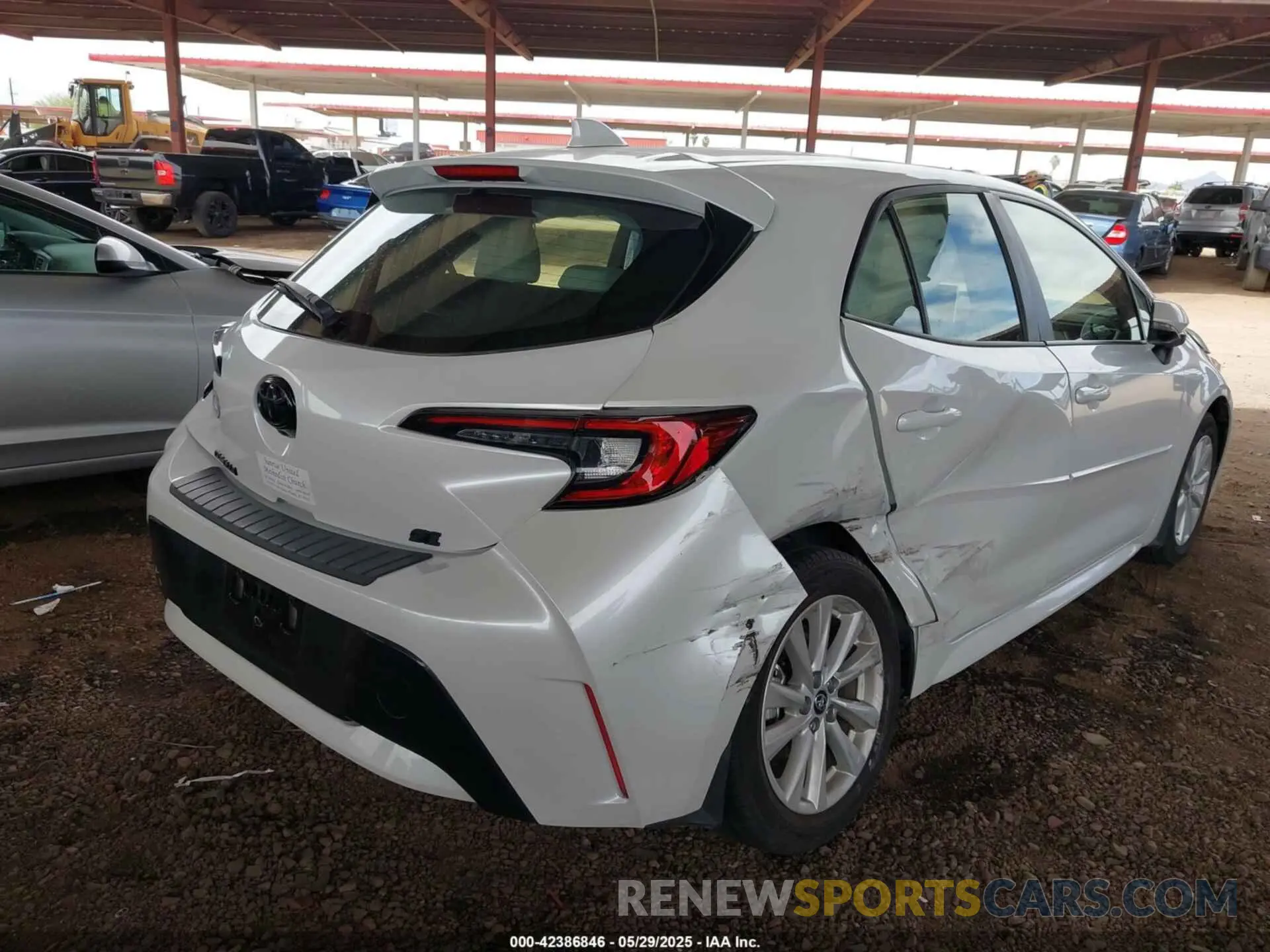 4 fotografías del automóvil dañado JTND4MBE6P3192552 TOYOTA COROLLA 2023