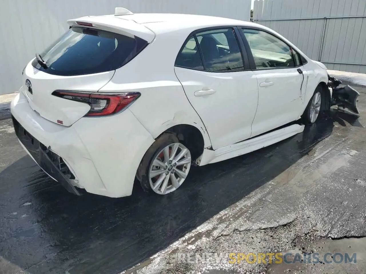 3 fotografías del automóvil dañado JTND4MBE6P3197542 TOYOTA COROLLA 2023