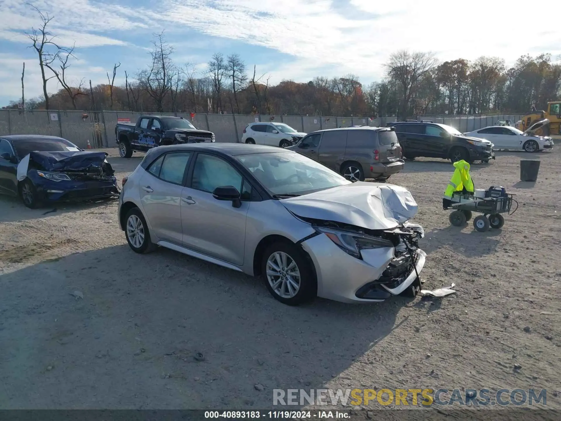 1 fotografías del automóvil dañado JTND4MBE7P3195279 TOYOTA COROLLA 2023
