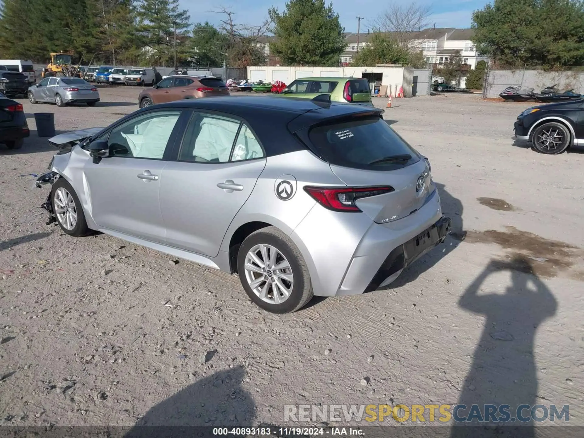 3 fotografías del automóvil dañado JTND4MBE7P3195279 TOYOTA COROLLA 2023
