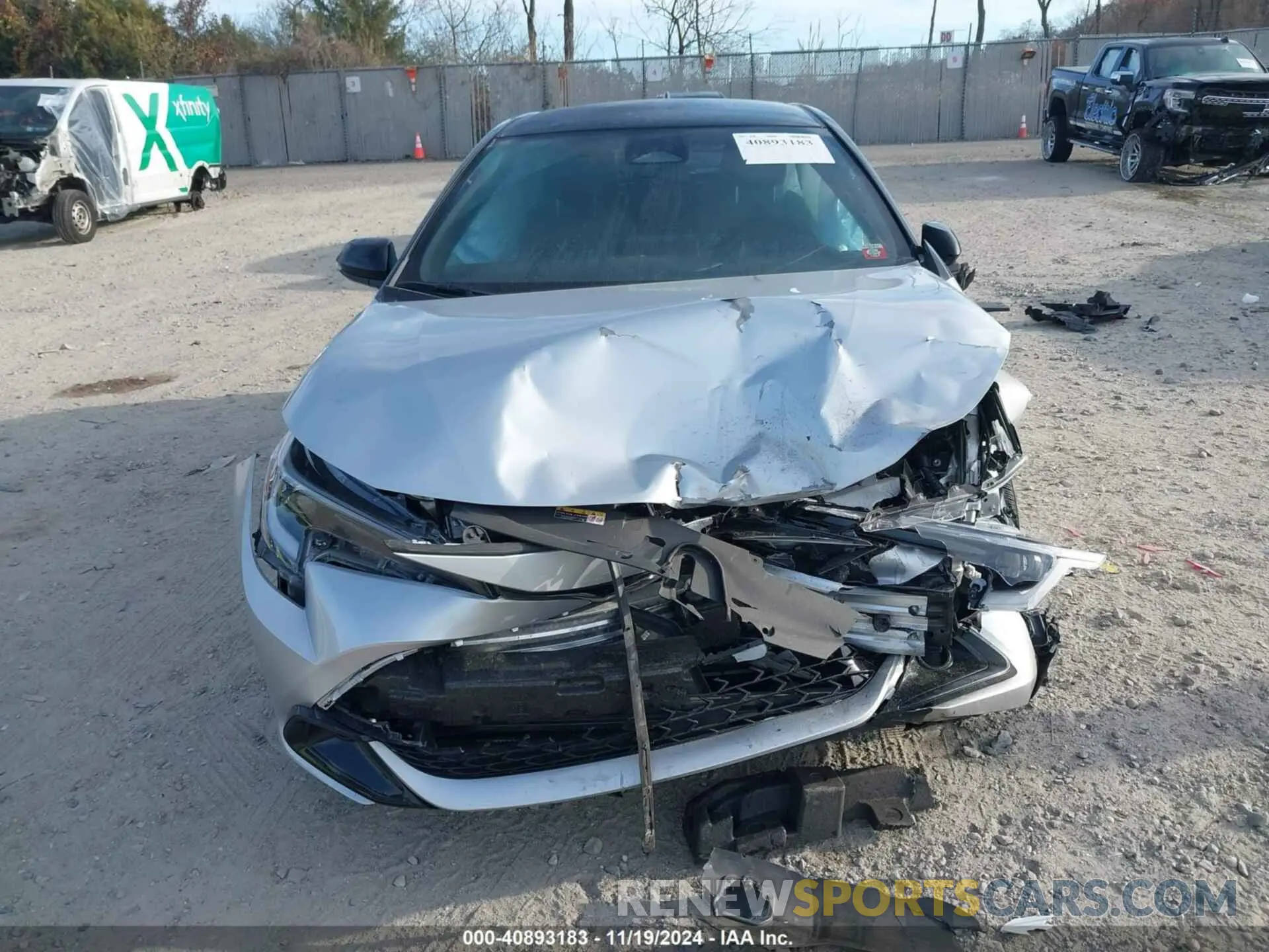 6 fotografías del automóvil dañado JTND4MBE7P3195279 TOYOTA COROLLA 2023