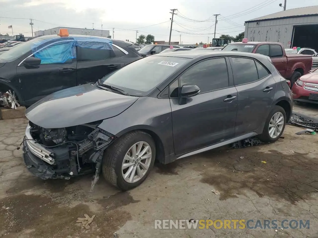 1 fotografías del automóvil dañado JTND4MBE8P3213031 TOYOTA COROLLA 2023