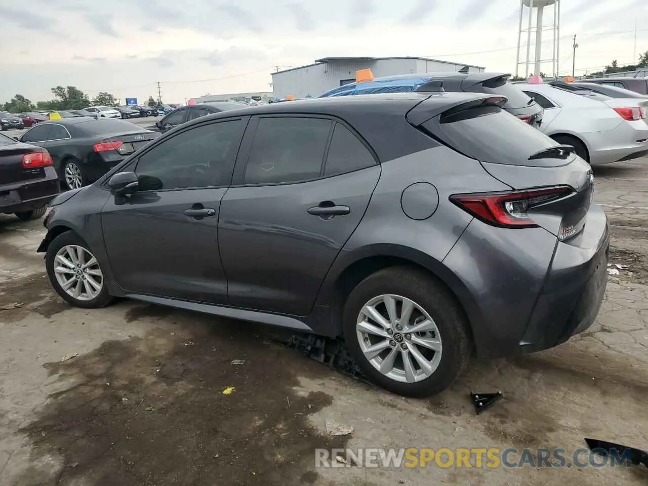 2 fotografías del automóvil dañado JTND4MBE8P3213031 TOYOTA COROLLA 2023