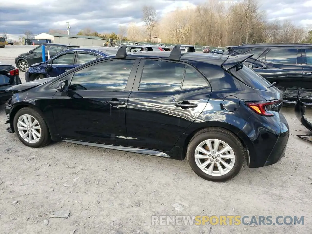 2 fotografías del automóvil dañado JTND4MBE9P3198622 TOYOTA COROLLA 2023