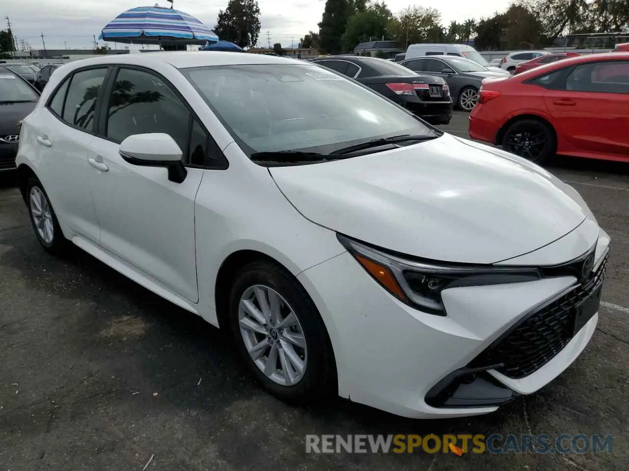 4 fotografías del automóvil dañado JTND4MBE9P3205827 TOYOTA COROLLA 2023