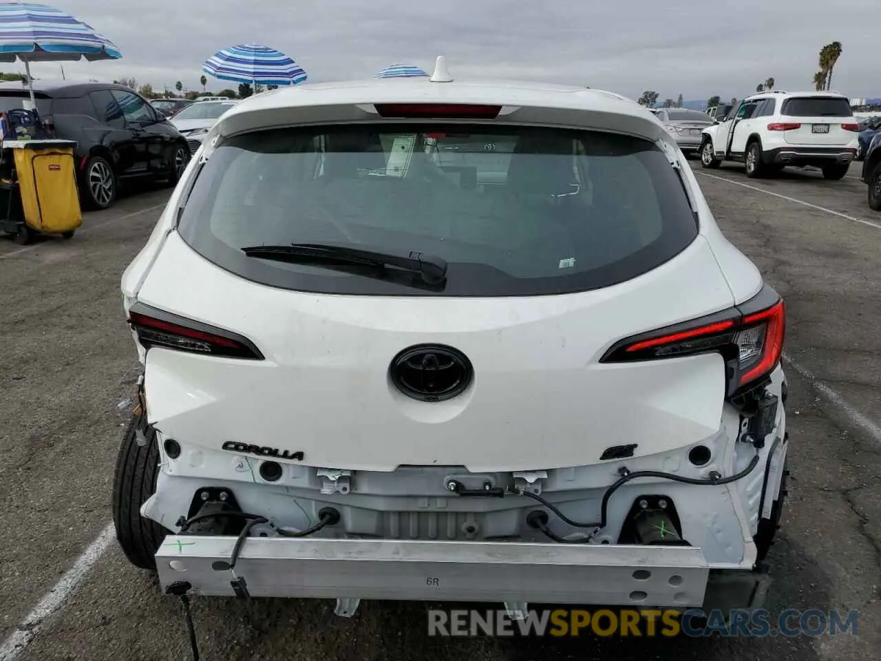 6 fotografías del automóvil dañado JTND4MBE9P3205827 TOYOTA COROLLA 2023